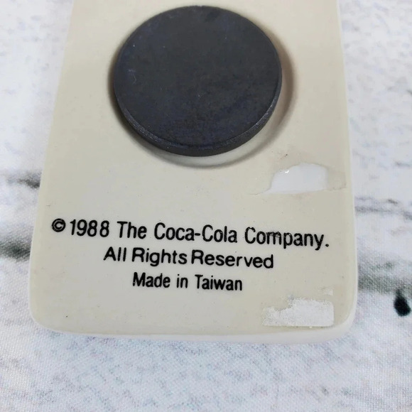 1988 Ceramic Coke Magnet Coca Cola 90s Vintage Collectable Magnet 42 - Picture 8 of 8
